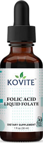 Botella de gotas ácido fólico Kovite 400 mcg vegetariano kos