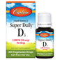 Botella gotas Carlson vitamina D3 2000 UI para salud diaria