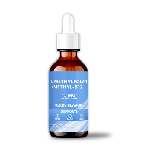 Botella de gotas líquidas L-Metilfolato y Metil B12 1145