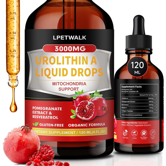 Botella gotas líquidas LPETWALK Urolitina A 120ml