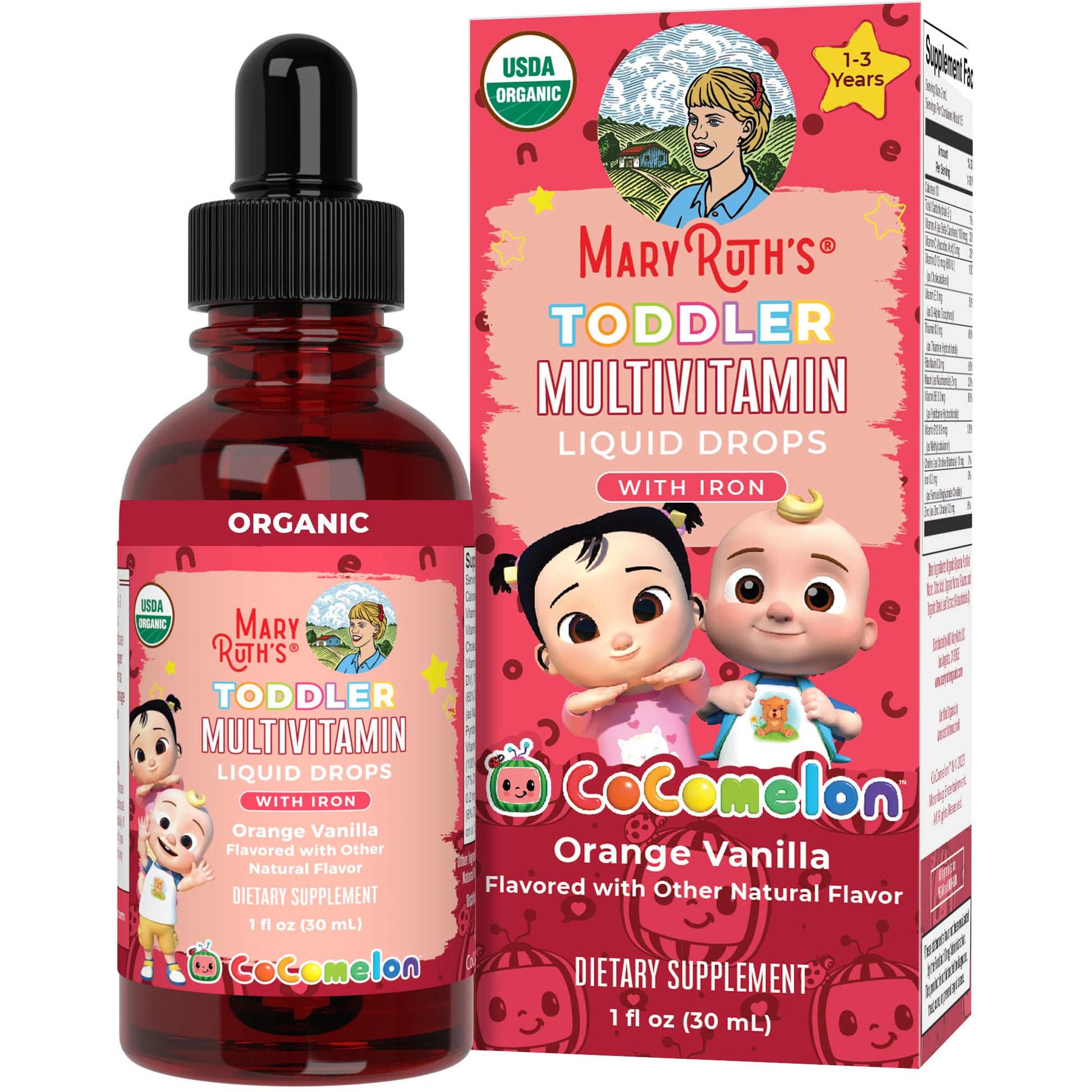 Botella de gotas multivitamínicas CoComelon para niños