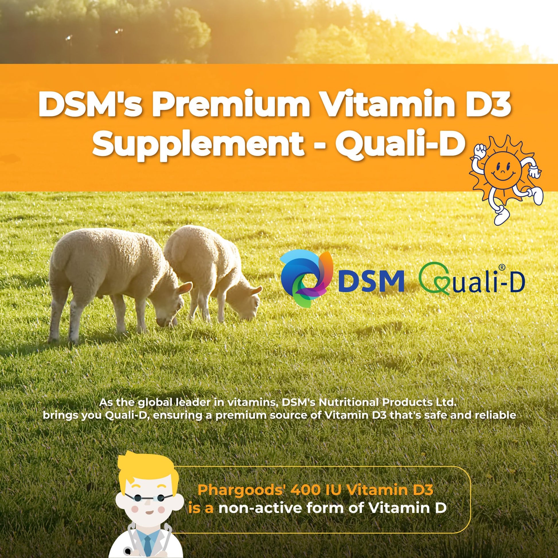 Botella gotas PHARGOODS+ vitamina D3 400 IU para bebés