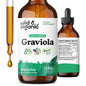 Botella de gotas de soursop graviola Wild & Organic con extracto de guanábana