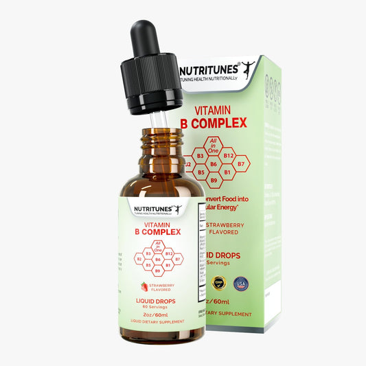 Botella gotas Vitamina B líquida Nutritunes 2oz