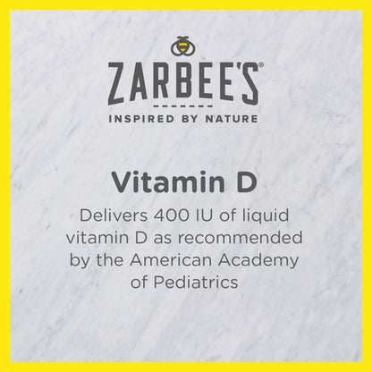 Botella gotas vitamina D suplemento bebé Zarbee's