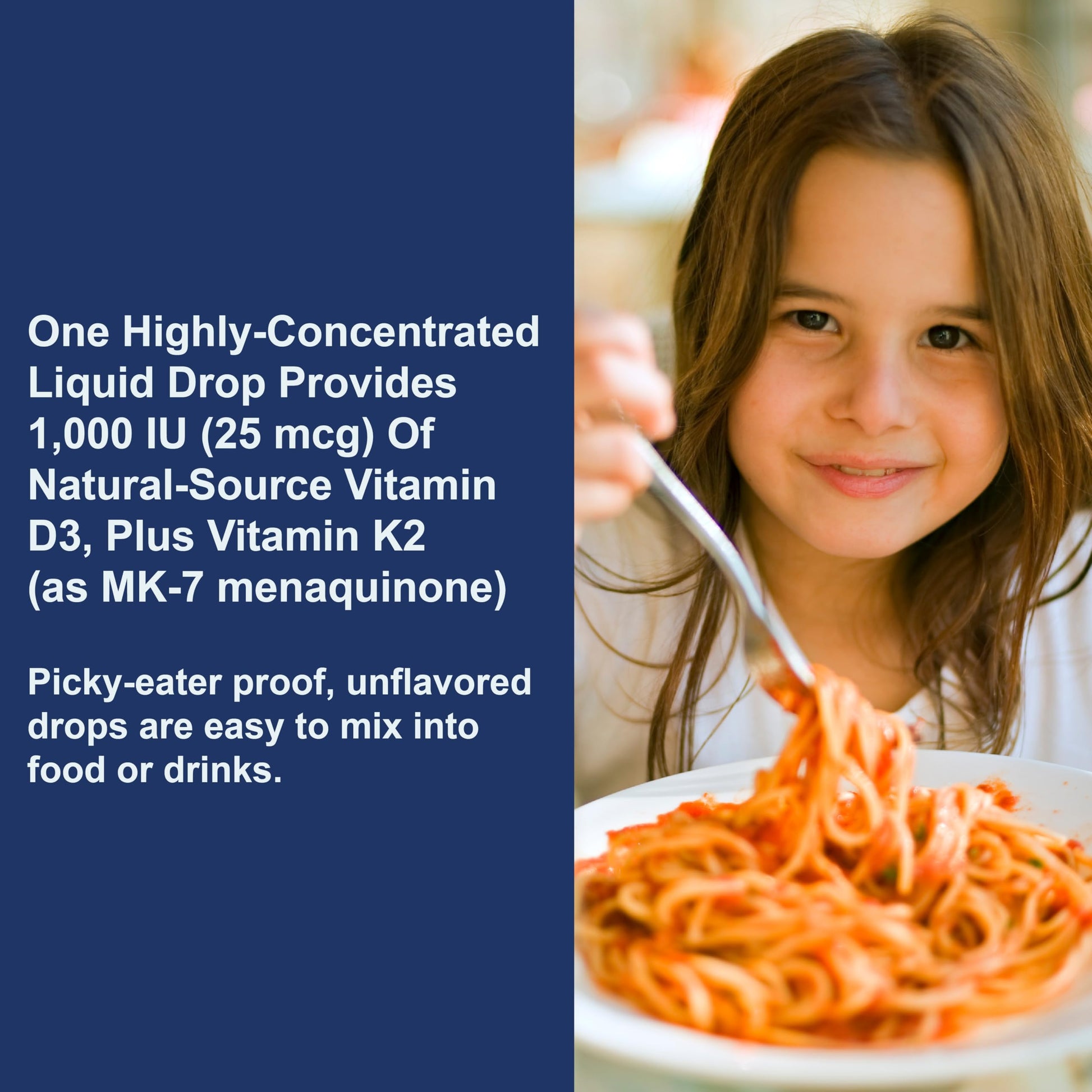 Botella gotas vitamina D3 y K2 líquida Carlson niños