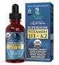 Botella gotas vitamina d3 k2 orgánicas Tropical Oasis 8000 ui