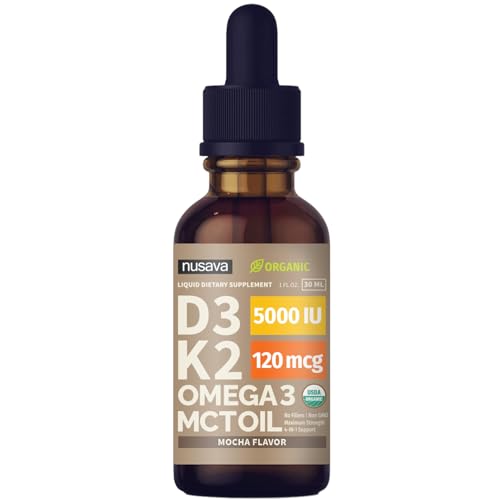 Botella gotas vitamina d3 k2 sabor mocha 2 pack