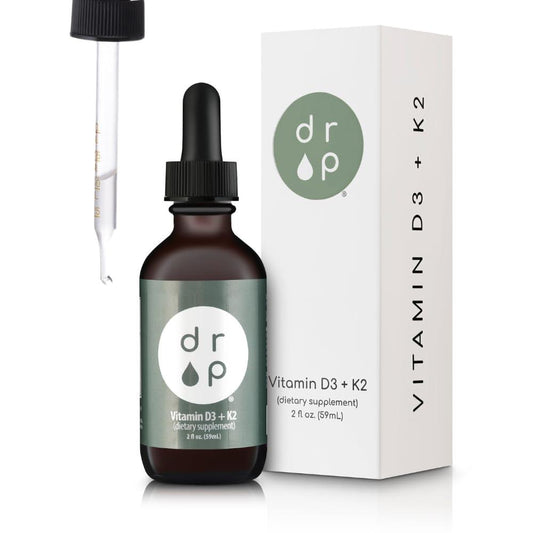 Botella de gotas vitamina D3 + K2 vegetal 1000 UI 2 onzas