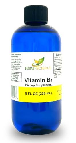 Botella Herb-Science vitamina B6 líquida 8 fl oz