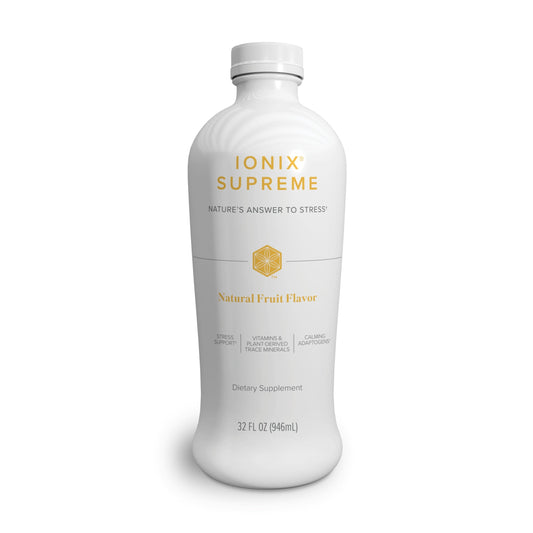 Botella Isagenix Ionix Supreme bebida vitamina B sabor frutas