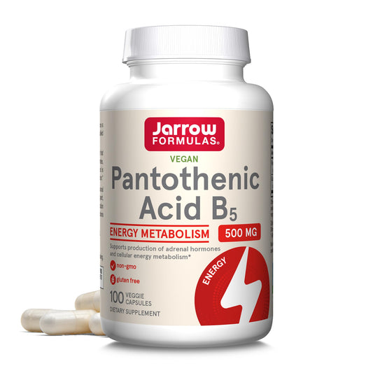 Botella suplemento ácido pantoténico B5 Jarrow Formulas 100 cápsulas