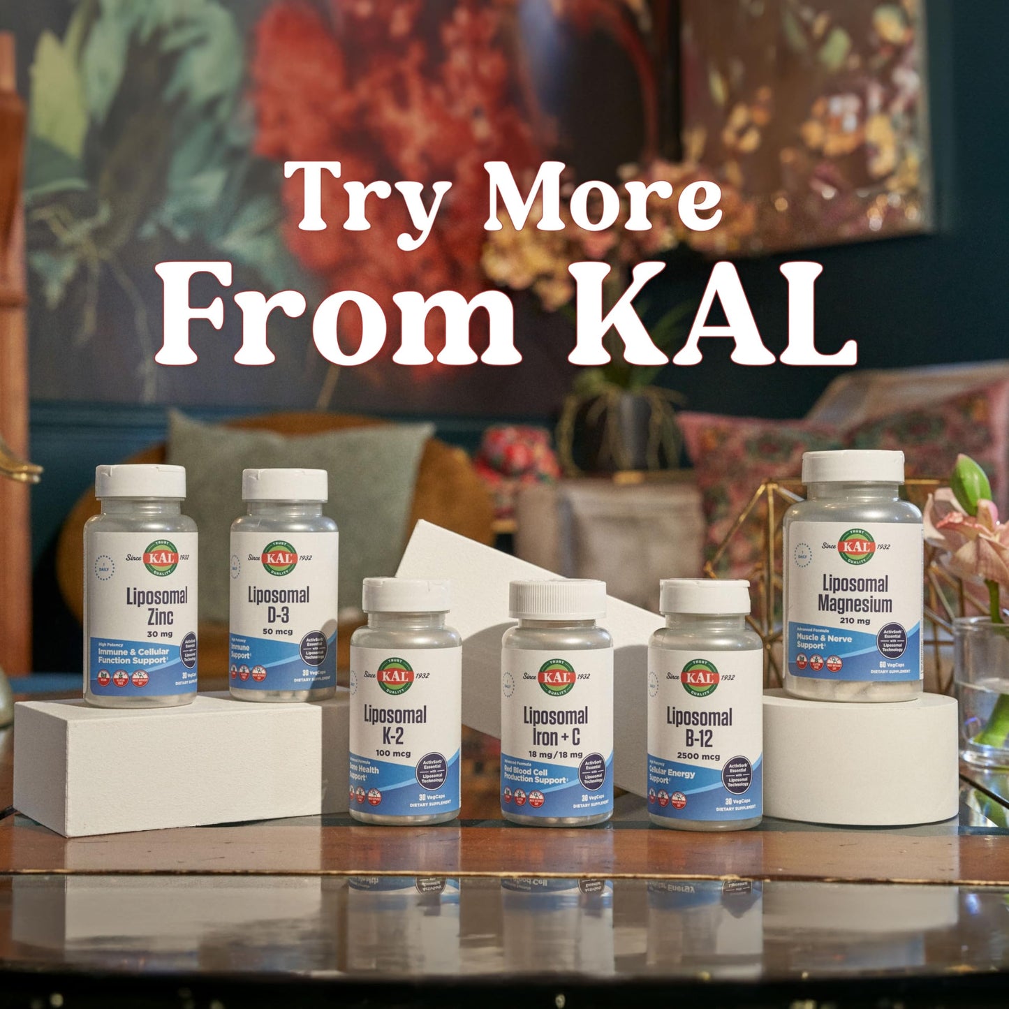 Botella KAL suplemento vitamina K2 liposomal 30 cápsulas