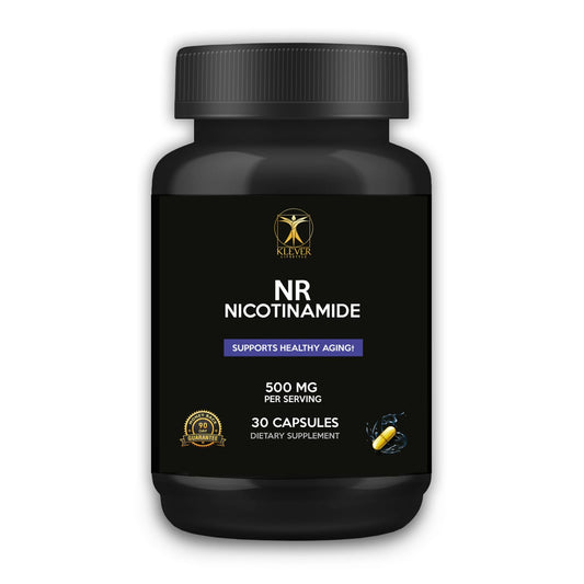 Botella Klever Lifestyle suplemento ribósido de nicotinamida 500mg