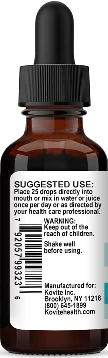 Botella Kovite vitamina b12 líquida kosher