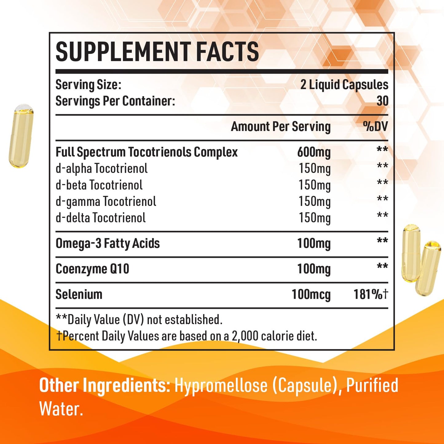 Botella Kroppssund tocotrienoles 800 mg suplemento nutricional