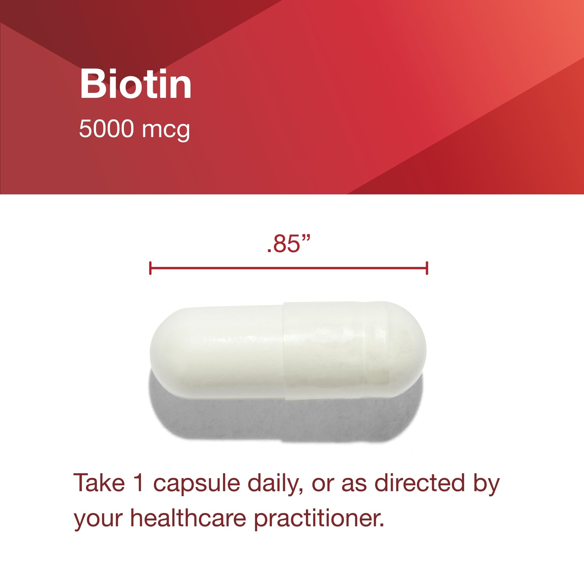 Botella lateral suplemento biotina Protocol For Life Balance