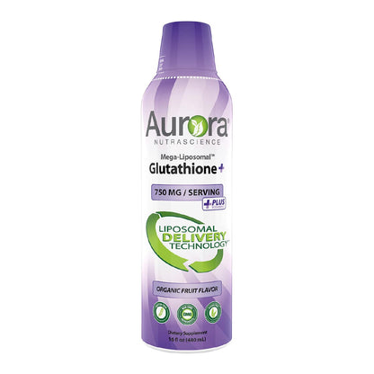 Botella líquido glutatión liposomal Aurora Nutrascience 480 ml