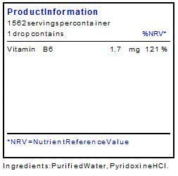 Botella líquido Metabolics B6 sin ingredientes añadidos