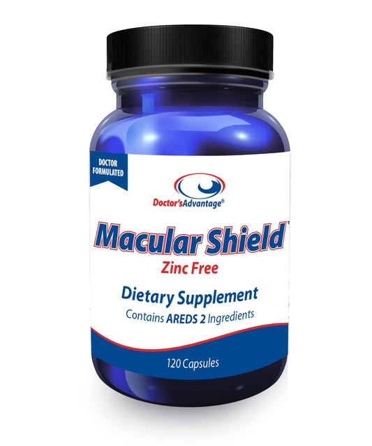 Botella de Macular Shield Areds 2 Libre de Zinc 120 cápsulas