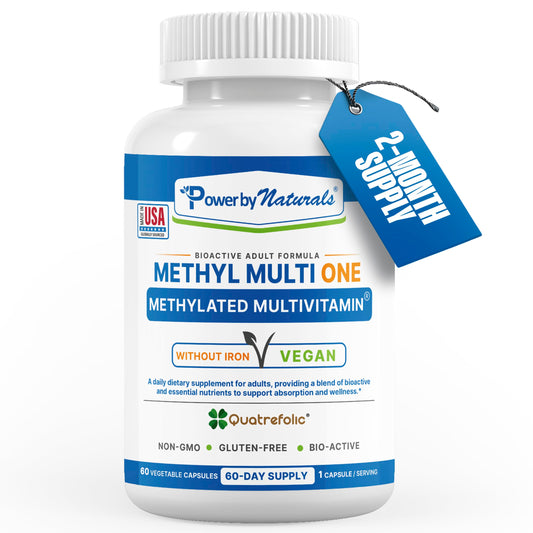 Botella de multivitamina metilada Power By Naturals