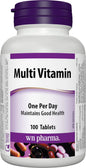 Botella de multivitamina con vitamina E de 100 tabletas