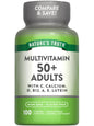Botella de multivitaminas para adultos mayores de 50 de Nature's Truth.