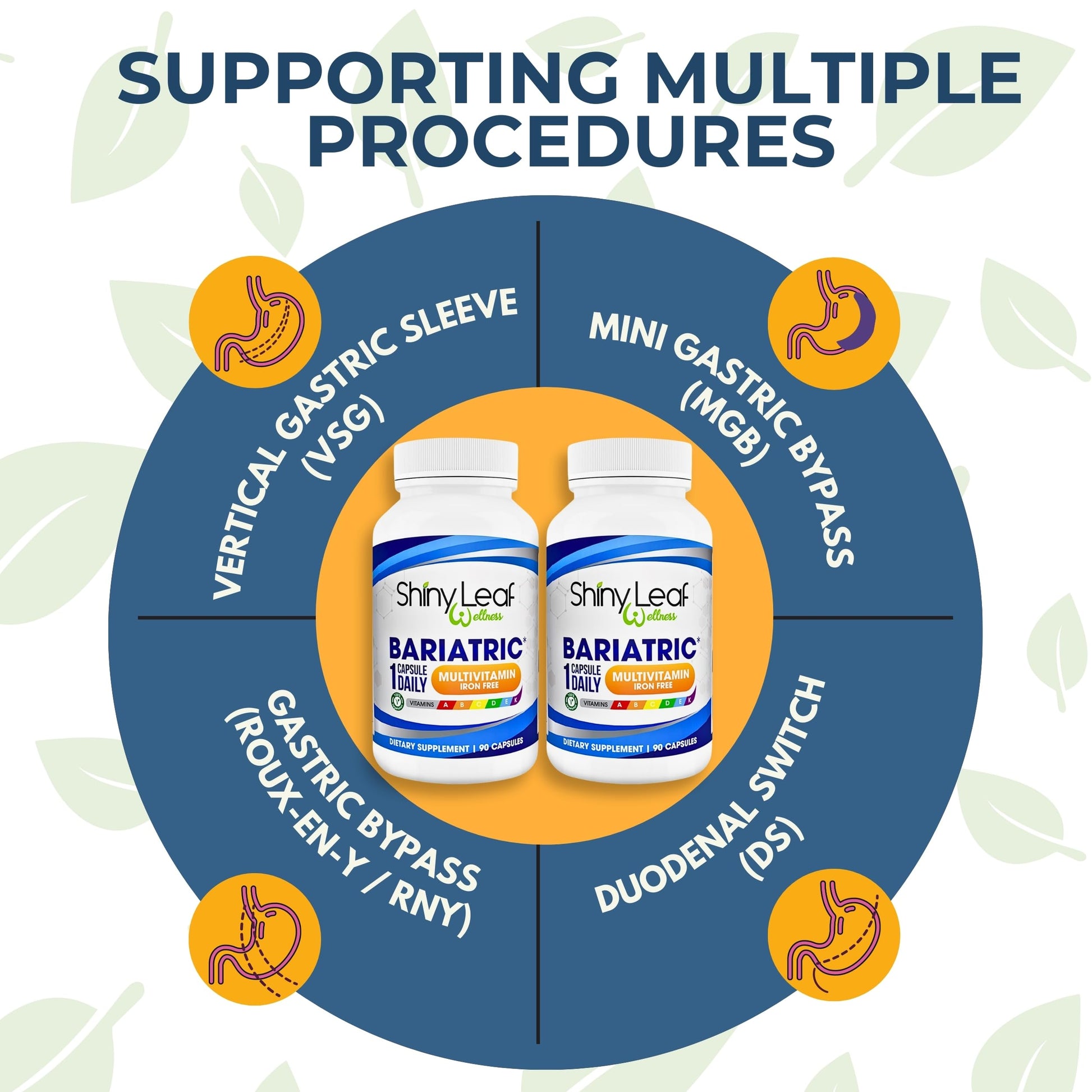 botella de multivitaminas bariátricas fáciles de digerir