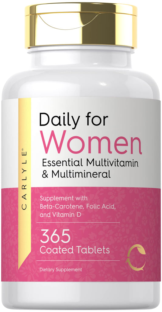 Botella de multivitaminas Carlyle para mujeres
