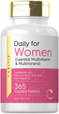 Botella de multivitaminas Carlyle para mujeres