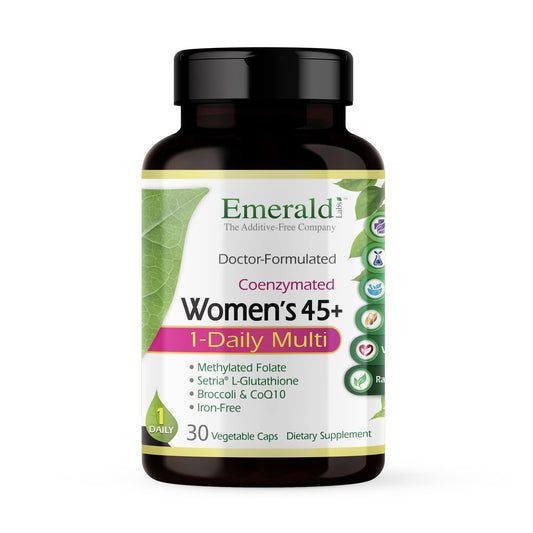 botella multivitaminas emerald labs mujeres 45+