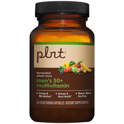 Botella de multivitaminas para hombres 50+ sin caja.