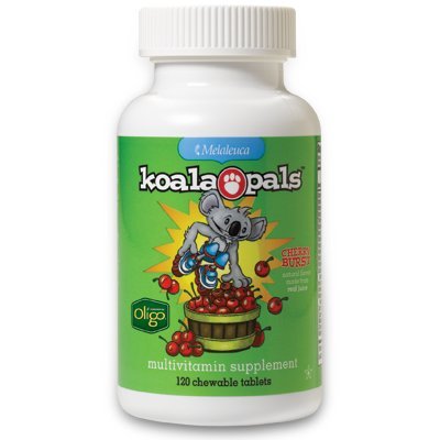 Botella de multivitaminas Koala Pals para niños - 120 tabletas masticables