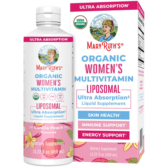 botella de multivitaminas maryruth orgánica para mujeres 450 ml