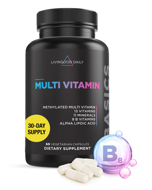 Botella de multivitaminas metiladas Livingood Daily