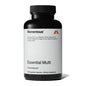 Botella de multivitaminas Momentous Essential para hombres y mujeres.