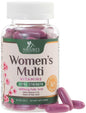 Botella de multivitaminas para mujeres con hierro y calcio