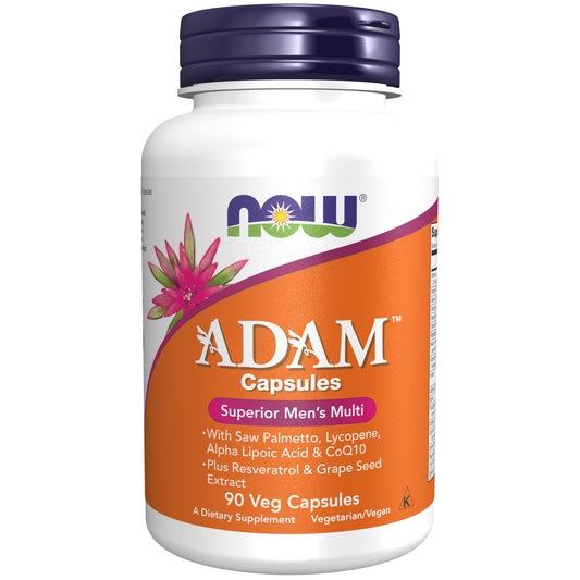 Botella de multivitaminas para hombres NOW Foods ADAM