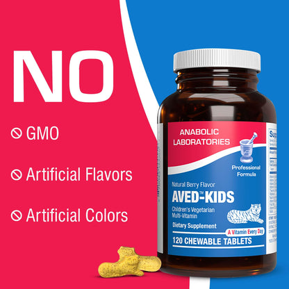 botella de multivitaminas vegetarianas para niños
