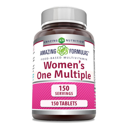 Botella de multivitamínico Amazing Formulas para mujeres.