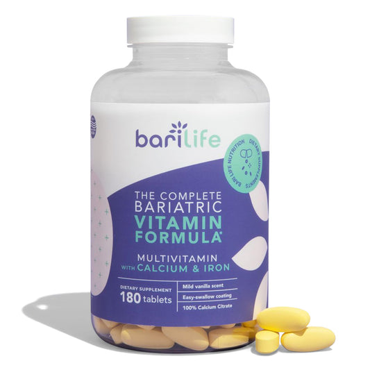 Botella de multivitamínico bariátrico completo Bari Life 180 tablets