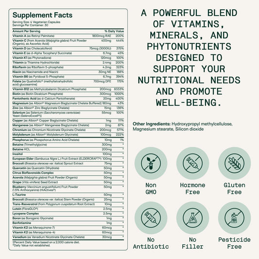 Botella de multivitamínico Bio-Avail Adapt Naturals