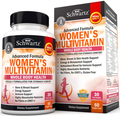 Botella multivitamínico BioSchwartz para mujeres con vitamina D3