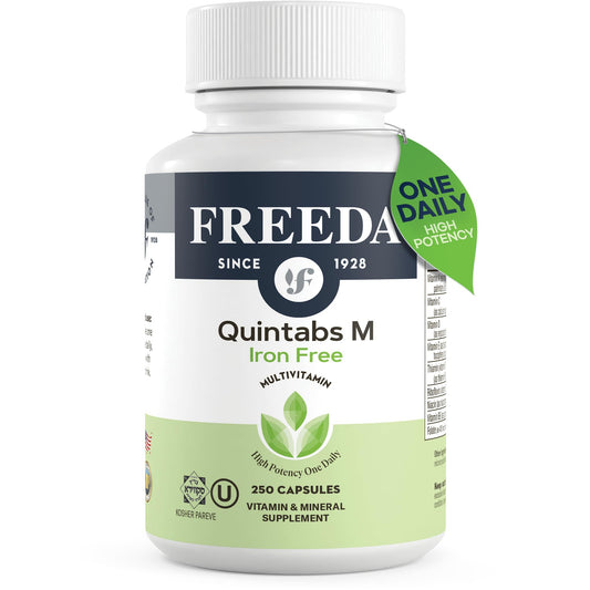 Botella de multivitamínico FREEDA sin hierro