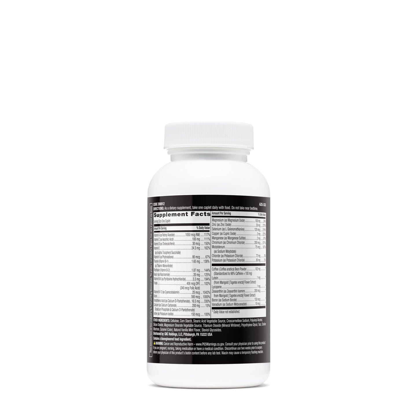 botella del multivitamínico gnc