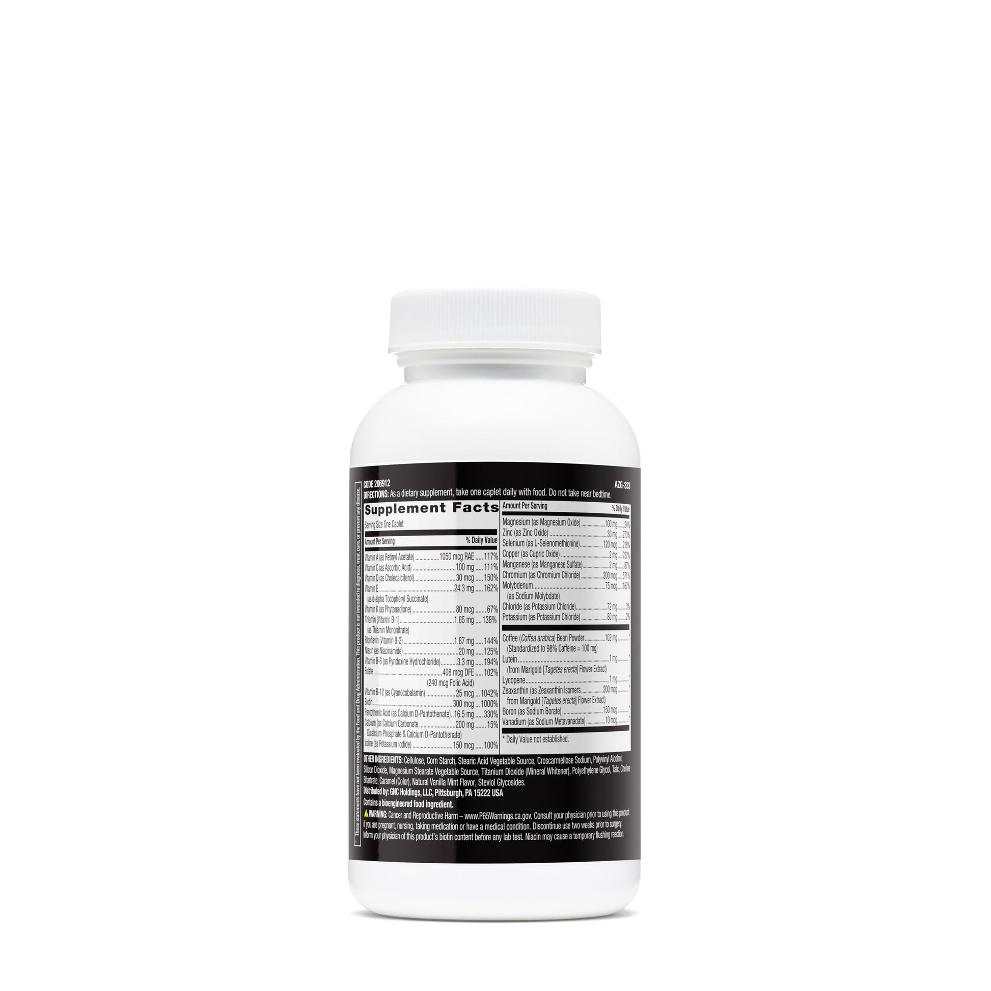 botella del multivitamínico gnc