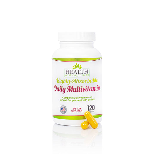 Botella multivitamínico health as it ought to be tapa