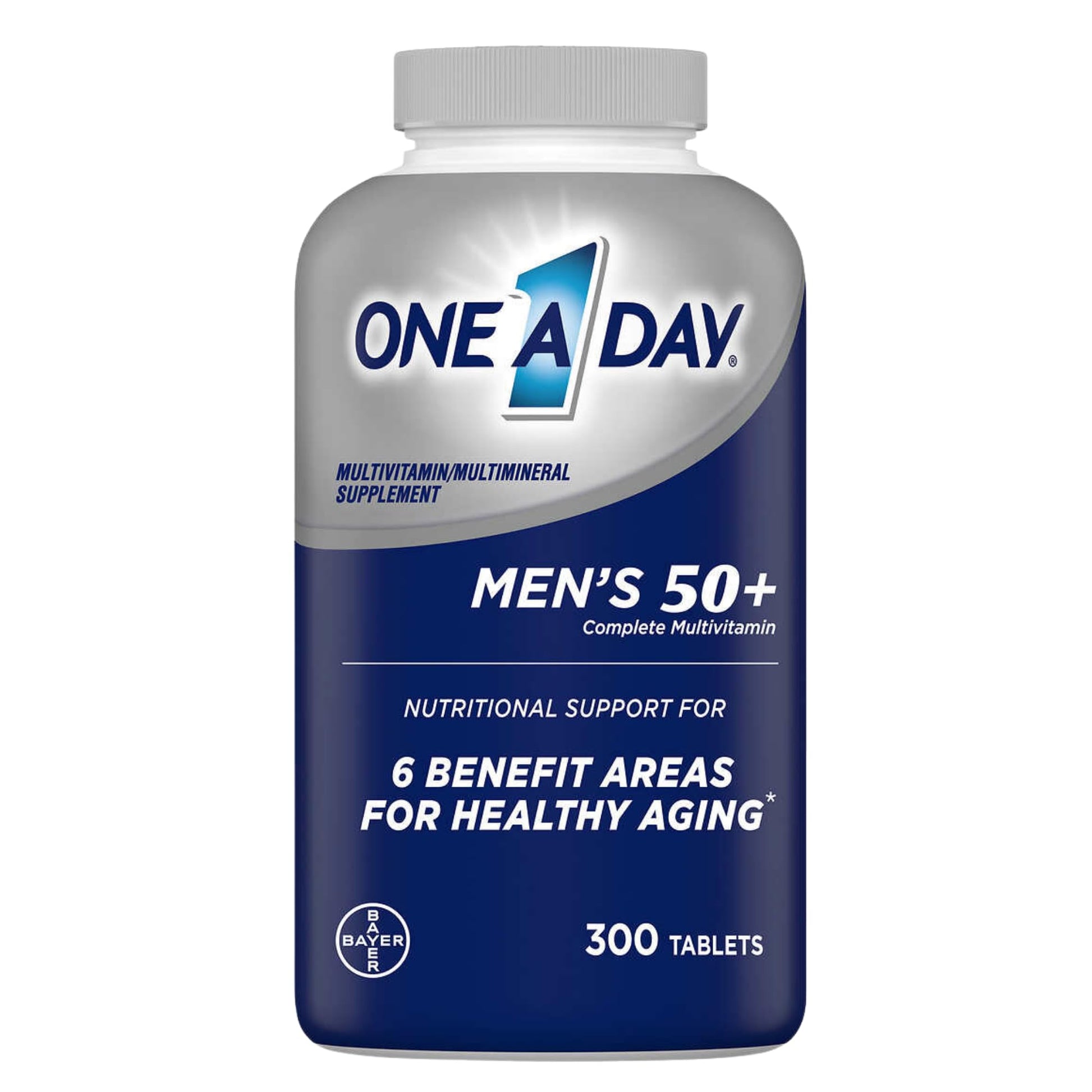 Botella multivitamínico hombres 50 plus