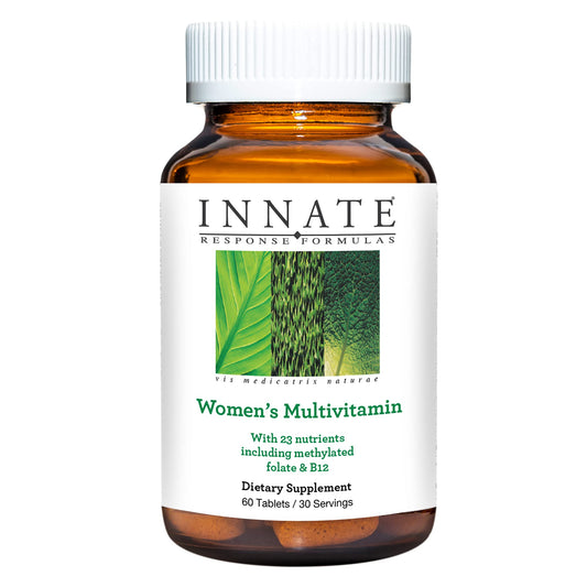Botella de multivitamínico INNATE para mujeres con vitaminas B y D3