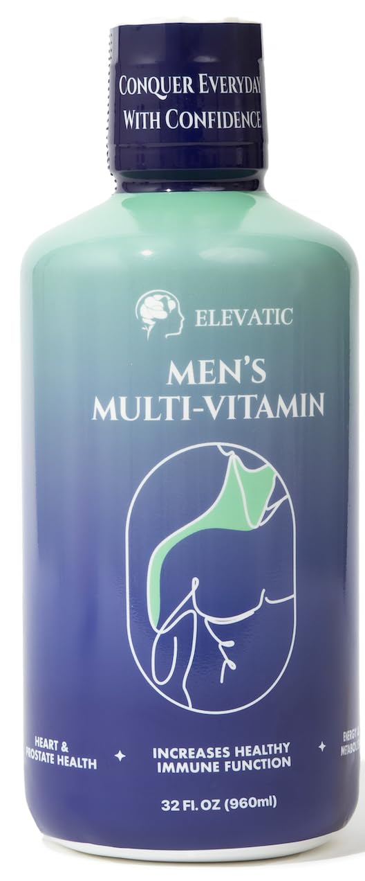 Botella de multivitamínico líquido para hombres de Elevatic 960ml